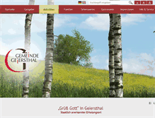 Tablet Screenshot of geiersthal.info